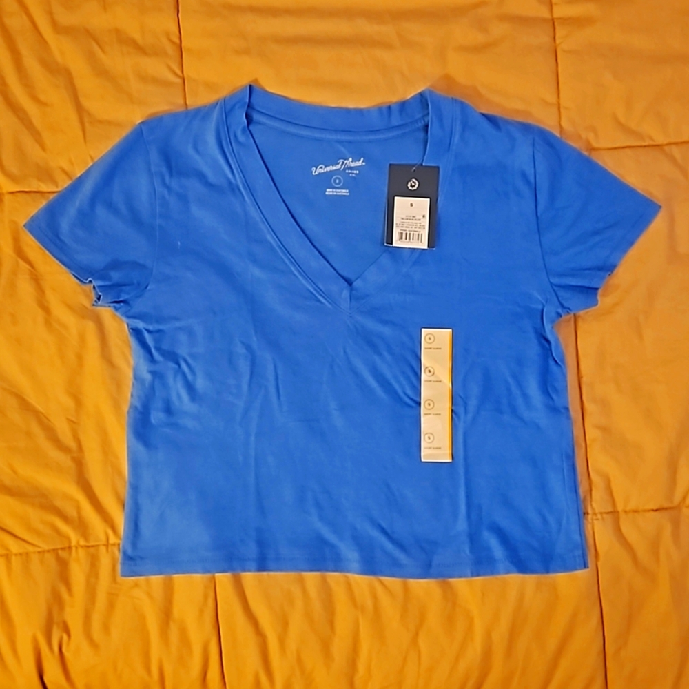 Women's Blue Crop Top Size Small